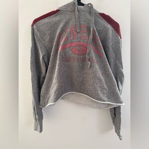 Tailgate 49ers Cropped Hoodie